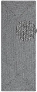 Koberec Braided Trenzado svetlosivý
