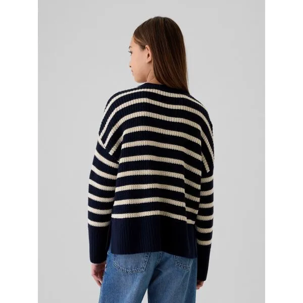 GAP BOXY CREW Dievčenský sveter, tmavo modrá, veľkosť