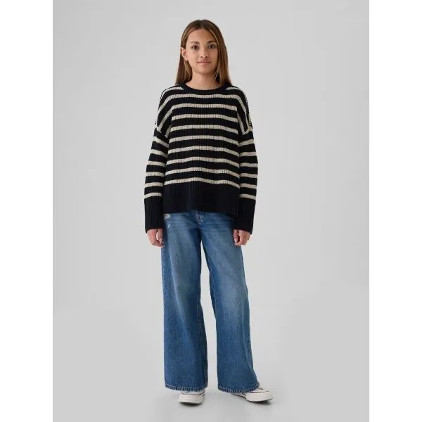 GAP BOXY CREW Dievčenský sveter, tmavo modrá, veľkosť