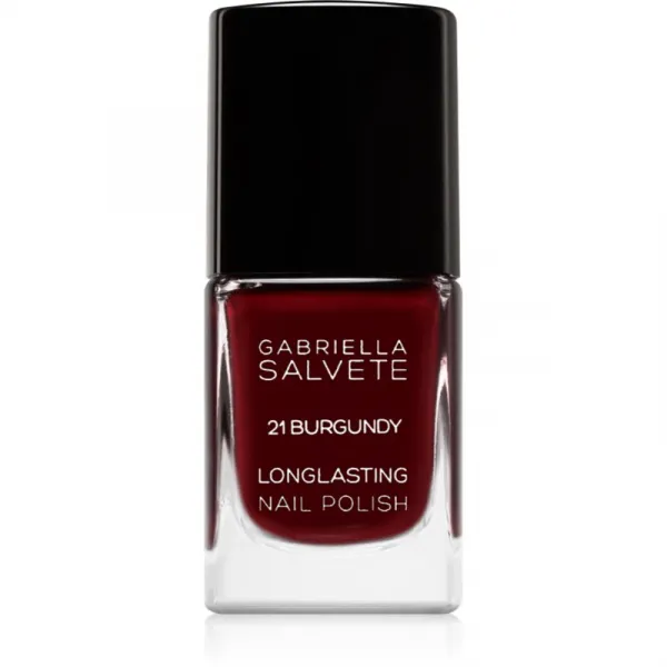 Gabriella Salvete Longlasting Enamel dlhotrvajúci lak na nechty s vysokým leskom odtieň 21 Burgundy 11 ml