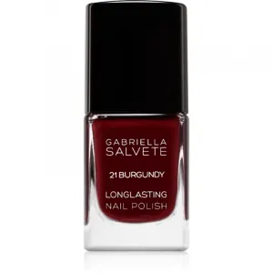 Gabriella Salvete Longlasting Enamel dlhotrvajúci lak na nechty s vysokým leskom odtieň 21 Burgundy 11 ml
