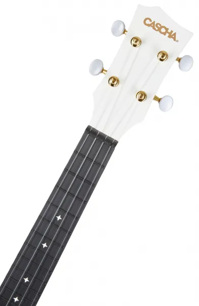 Cascha Carbon Fibre Set White Koncertné ukulele