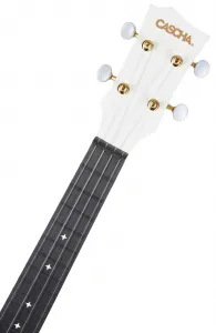 Cascha Carbon Fibre Set White Koncertné ukulele