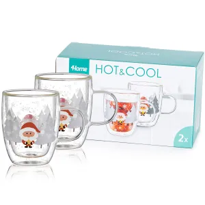 4Home Termo pohár Mug Santa Hot&Cool 270 ml, 2 ks