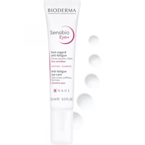 Bioderma Sensibio Eye+ očný gélový krém proti známkam únavy 15 ml