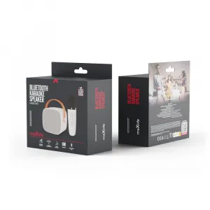 Maxlife MXKS-100 Bluetooth Karaoke mikrofón + reproduktor, biely