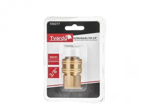Tvardy Mosadzná rýchlospojka s vnútorným závitom 3/8"