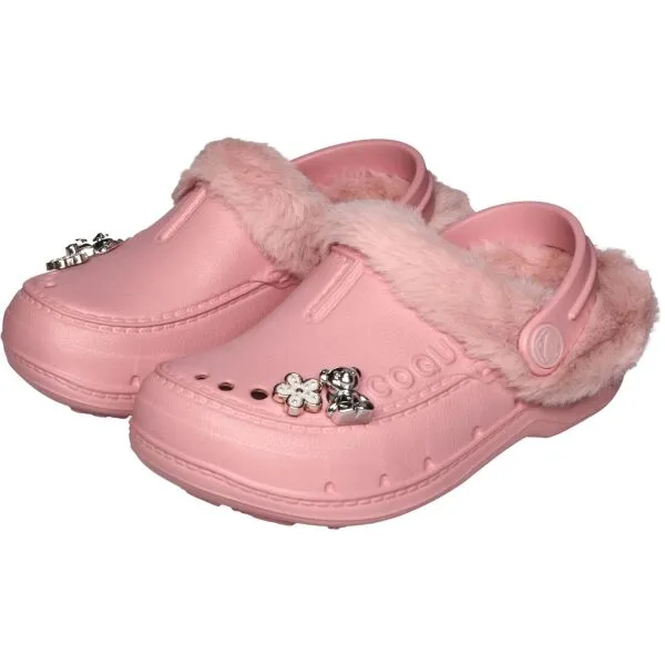 Coqui HUSKY KIDS Detské zateplené clogsy, ružová, veľkosť