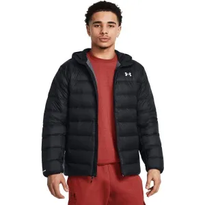 Under Armour LEGEND DOWN HOODED Pánska bunda, čierna, veľkosť