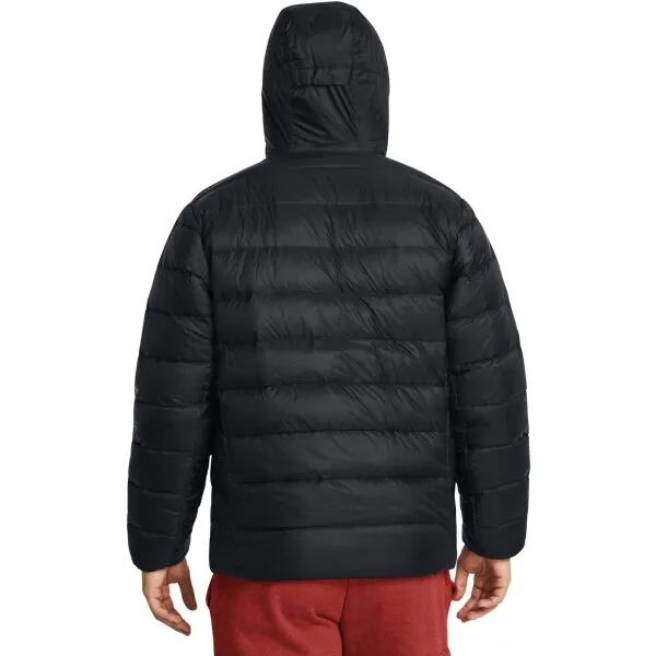 Under Armour LEGEND DOWN HOODED Pánska bunda, čierna, veľkosť