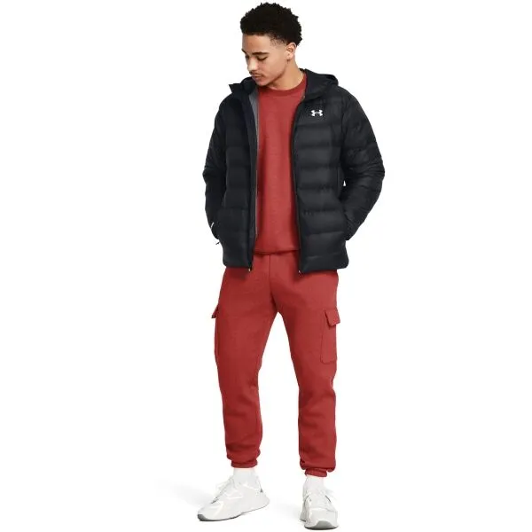 Under Armour LEGEND DOWN HOODED Pánska bunda, čierna, veľkosť