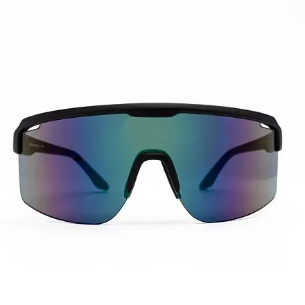 HORSEFEATHERS Cyklistické okuliare Scorpio - matt black/mirror green BLACK