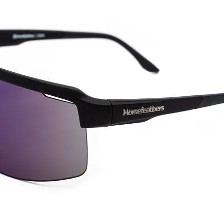 HORSEFEATHERS Cyklistické okuliare Scorpio - matt black/mirror green BLACK