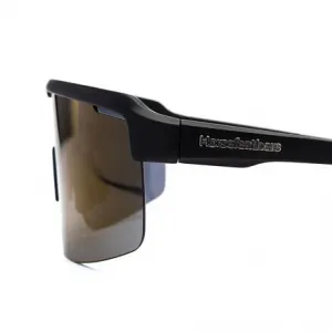 HORSEFEATHERS Cyklistické okuliare Scorpio - matt black/mirror green BLACK