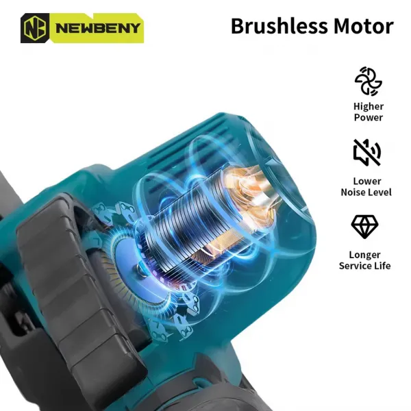OneVAn / Newbeny Bezuhlíkové elektrické záhradné nožnice strih 30 mm / Bezuhlíková 6 palcová píla AKU záhradné náradie na obrábanie dreva pre 18V batériu Makita + 6"reťaz zadarmo