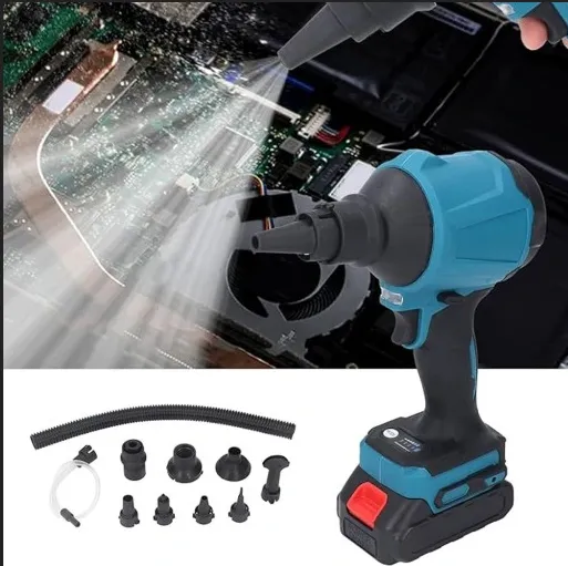 ONEVAN 40000RPM 1000W akumulátorové dúchadlo,ofukovač, vyfukovač, fúkač, vákuovač. Náradie pre 18V batériu Makita
