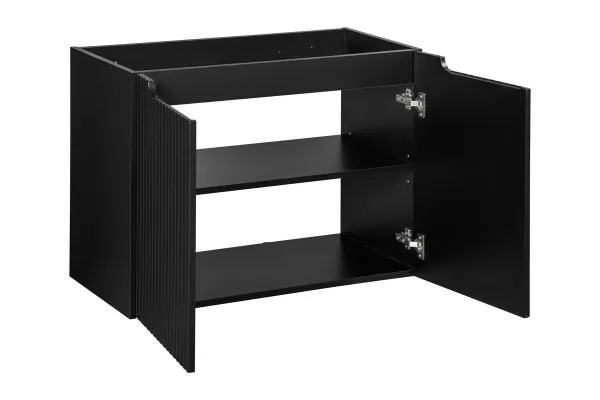 ArtCom Kúpeľňová skrinka s doskou NOVA Black D80/3 | 80 cm