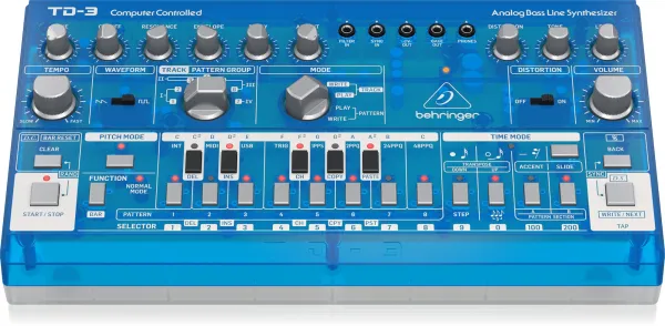 Behringer TD-3 Syntetizátor Transparent Blue