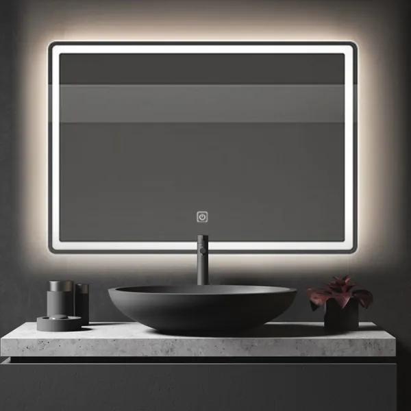 Tutumi Dotykové zrcadlo s LED osvětlením COLOR 80x60 cm