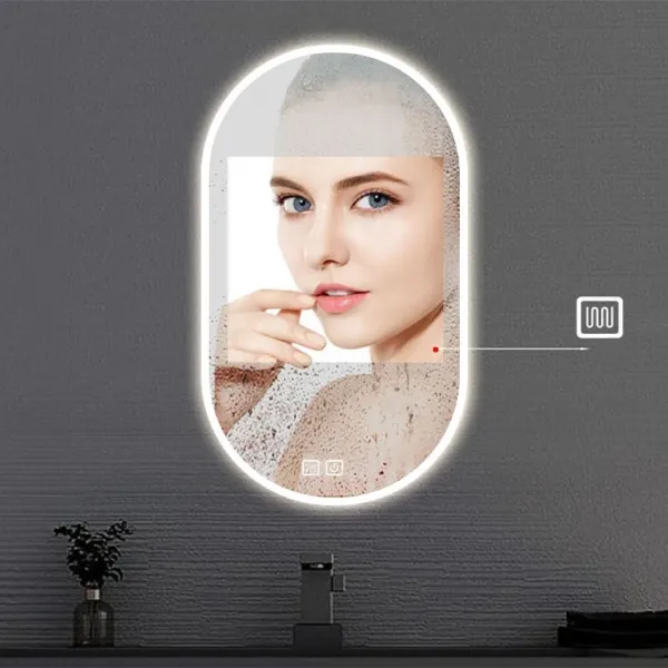 Tutumi Dotykové zrcadlo s LED osvětlením EGJ 50x90 cm