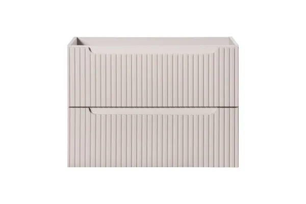 Comad Závesná skrinka pod umývadlo Nova Cashmere II s doskou 80 cm kašmír