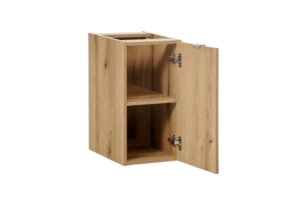 Comad Závesná skrinka pod umývadlo Nova Oak 90 cm čierna/dub coast evoke