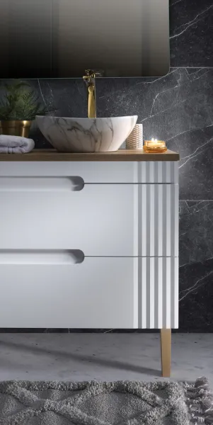 ArtCom Kúpeľňová skrinka s umývadlom FIJI White U80/1 | 80 cm