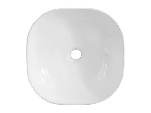 Comad Sada keramického umyvadla na dosku a výpusti Smile 40 cm biela