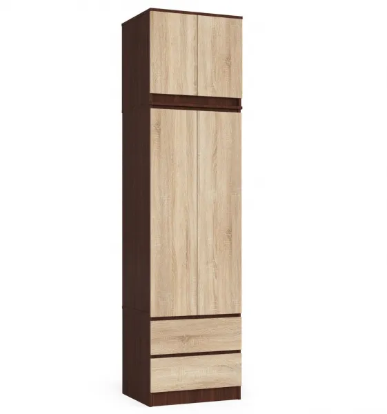 Ak furniture Nadstavec na skriňu S60 matný hnedý/béžový