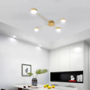 TooLight Stropné svietidlo Elegant Štyri LED zlaté