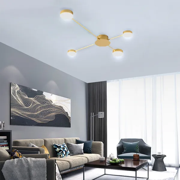 TooLight Stropné svietidlo Elegant Štyri LED zlaté