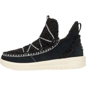 HEY DUDE CAMDEN SUEDE COZY Dámska obuv, čierna, veľkosť