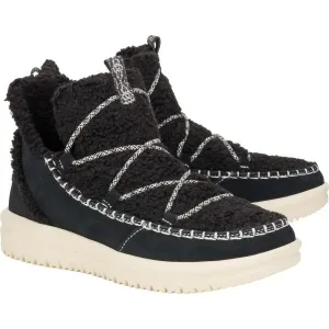 HEY DUDE CAMDEN SUEDE COZY Dámska obuv, čierna, veľkosť