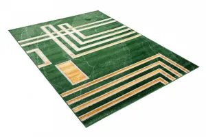 ZaujímavýmodernýzelenýkoberecsozlatýmvzoromŠírka:80cm|Dĺžka:150cm56538_115766