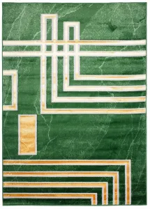 ZaujímavýmodernýzelenýkoberecsozlatýmvzoromŠírka:80cm|Dĺžka:150cm56538_115766