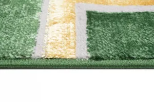 ZaujímavýmodernýzelenýkoberecsozlatýmvzoromŠírka:80cm|Dĺžka:150cm56538_115766