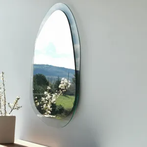 Kalune Design Dekoratívne nástenné zrkadlo Aqua 75x55 cm transparentné