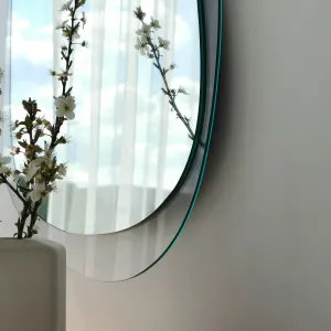 Kalune Design Dekoratívne nástenné zrkadlo Aqua 75x55 cm transparentné