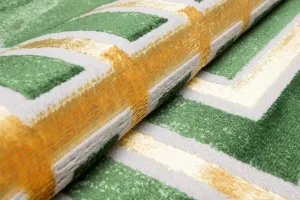ZaujímavýmodernýzelenýkoberecsozlatýmvzoromŠírka:80cm|Dĺžka:150cm56538_115766