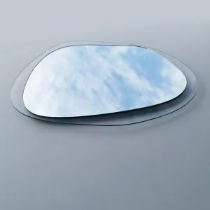 Kalune Design Dekoratívne nástenné zrkadlo Aqua 75x55 cm transparentné