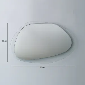 Kalune Design Dekoratívne nástenné zrkadlo Aqua 75x55 cm transparentné