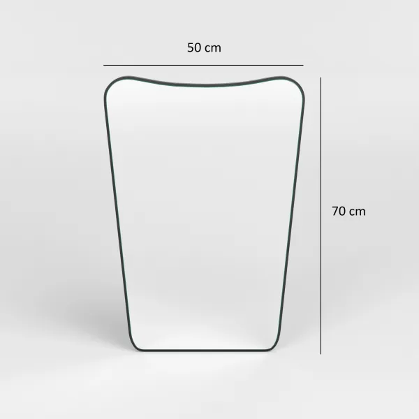 Kalune Design Dekoratívne nástenné zrkadlo Donna 70x50 cm čierne
