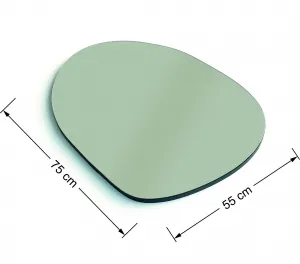 Kalune Design Dekoratívne nástenné zrkadlo Gusto 75x50 cm čierne