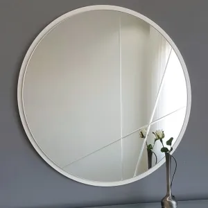 Hanah Home Okrúhle nástenné zrkadlo Lagas 60 cm strieborné
