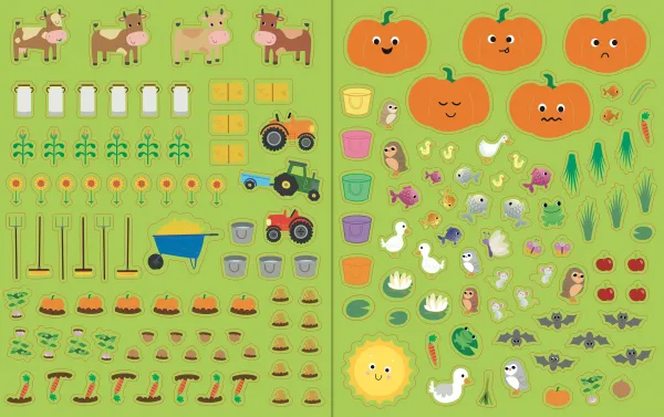 Rušná farma 2000 samolepiek
