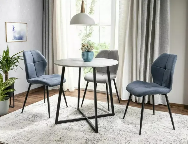 Signal Jedálenský stôl LUNA | biely efekt mramoru 90 cm