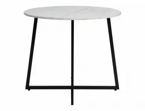 Signal Jedálenský stôl LUNA | biely efekt mramoru 90 cm