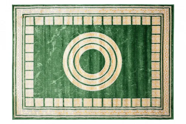 ZaujímavýzelenýkoberecsgeometrickýmivzormiŠírka:80cm|Dĺžka:150cm56536_115776