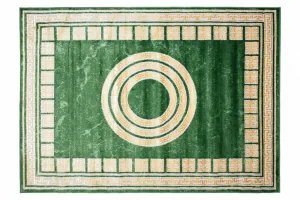 ZaujímavýzelenýkoberecsgeometrickýmivzormiŠírka:80cm|Dĺžka:150cm56536_115776