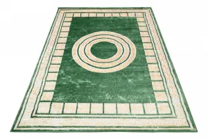 ZaujímavýzelenýkoberecsgeometrickýmivzormiŠírka:80cm|Dĺžka:150cm56536_115776